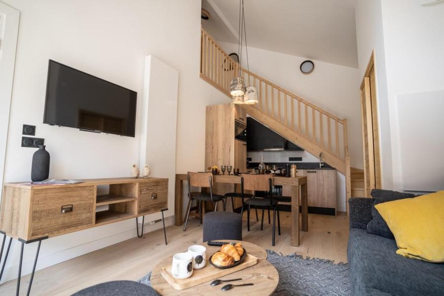 Rent in ski resort 2 room apartment 4 people - Résidence Terresens Les Roches Blanches - Combloux - Living room