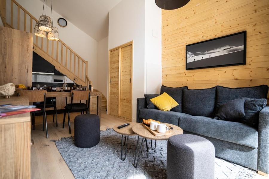 Rent in ski resort 2 room apartment 4 people - Résidence Terresens Les Roches Blanches - Combloux - Living room