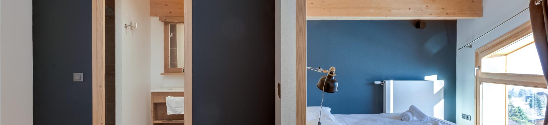 Location au ski Chalet semi-individuel 4 pièces 8 personnes (triplex) - Résidence les Fermes du Mont Blanc - Combloux - Chambre