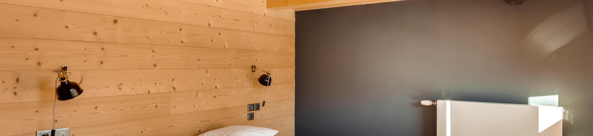 Rent in ski resort Semi-detached 4 room chalet 8 people (triplex) - Résidence les Fermes du Mont Blanc - Combloux - Bedroom