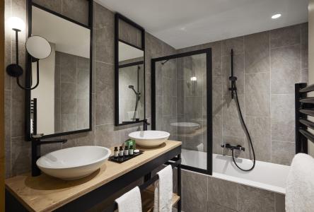 Skiverleih Chalet Alpen Valley - Combloux - Badezimmer