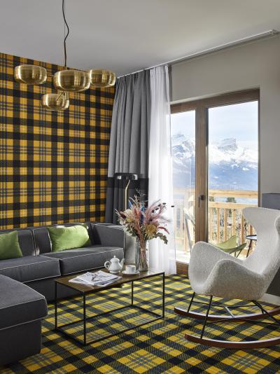 Аренда на лыжном курорте Номер 4 чел. (Mont-Blanc) - Chalet Alpen Valley - Combloux - Салон