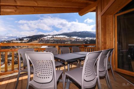 Rent in ski resort Résidence les Fermes du Mont Blanc - Combloux - Terrace