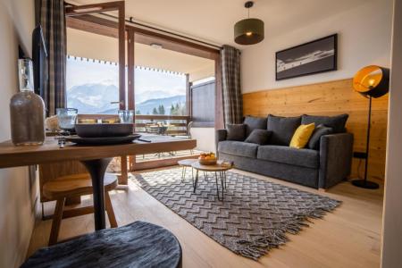 Rent in ski resort Studio 2 people (Premium) - Résidence Terresens Les Roches Blanches - Combloux - Living room