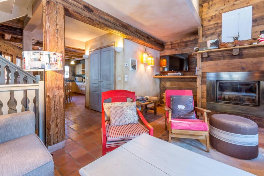 Rent in ski resort 6 room triplex chalet 10 people - ALPINUM - Courchevel - Living room