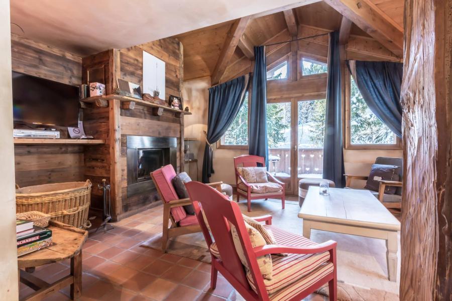 Ski verhuur Chalet triplex 6 kamers 10 personen - ALPINUM - Courchevel - Woonkamer