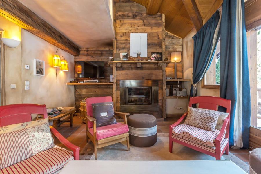 Ski verhuur Chalet triplex 6 kamers 10 personen - ALPINUM - Courchevel - Woonkamer