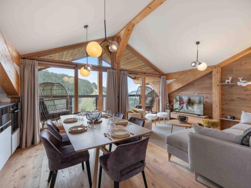 Skiverleih 3-Zimmer-Appartment für 6 Personen (142) - Anémone - Courchevel - Esszimmer