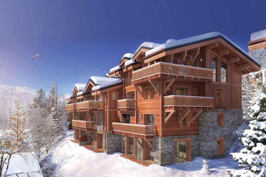 Аренда на лыжном курорте Апартаменты 4 комнат 7 чел. (1) - Chalet Belle Place - Courchevel - зимой под открытым небом