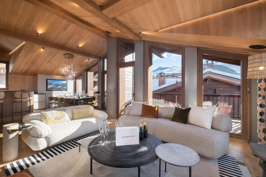 Location au ski Chalet 5 pièces 10 personnes (2) - Chalet Belle Place - Courchevel - Séjour