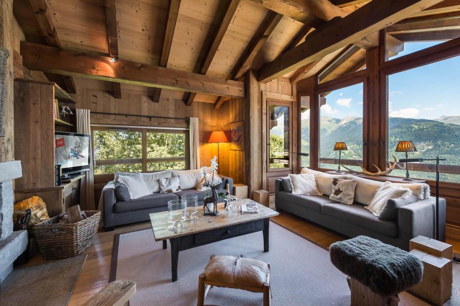 Rent in ski resort 6 room chalet 12 people - Chalet Face Nord - Courchevel - Living room