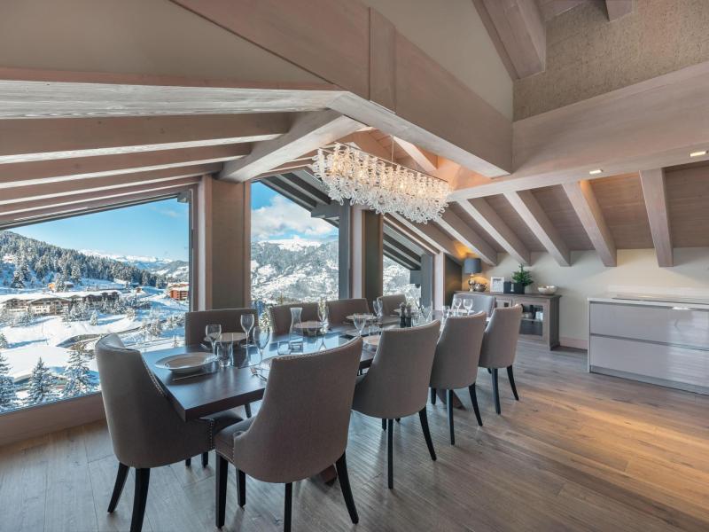 Ski verhuur Chalet quadriplex 5 kamers 10 personen - Chalet le Cortina - Courchevel - Woonkamer