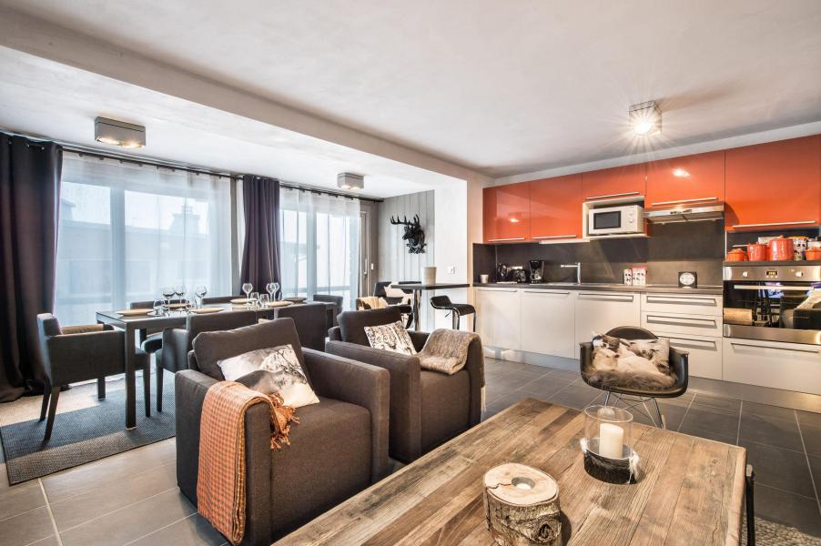 Rent in ski resort 3 room apartment 6 people (SALERS) - Chalet les 3 Vaches - Courchevel - Living room