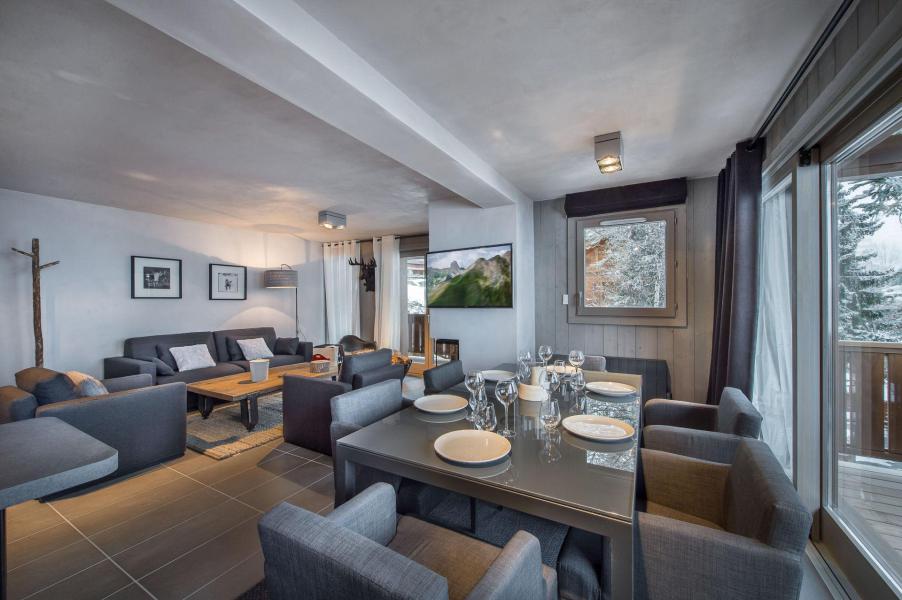 Rent in ski resort 3 room apartment 6 people (SIMMENTAL) - Chalet les 3 Vaches - Courchevel - Living room