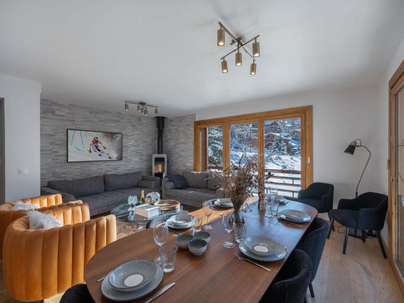 Skiverleih 5 Zimmer Chalet für 8 Personen - Chalet les Mûres - Courchevel - Wohnzimmer