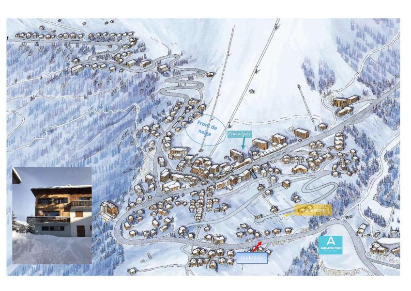 Location au ski Chalet 5 pièces 8 personnes - Chalet les Mûres - Courchevel - Plan