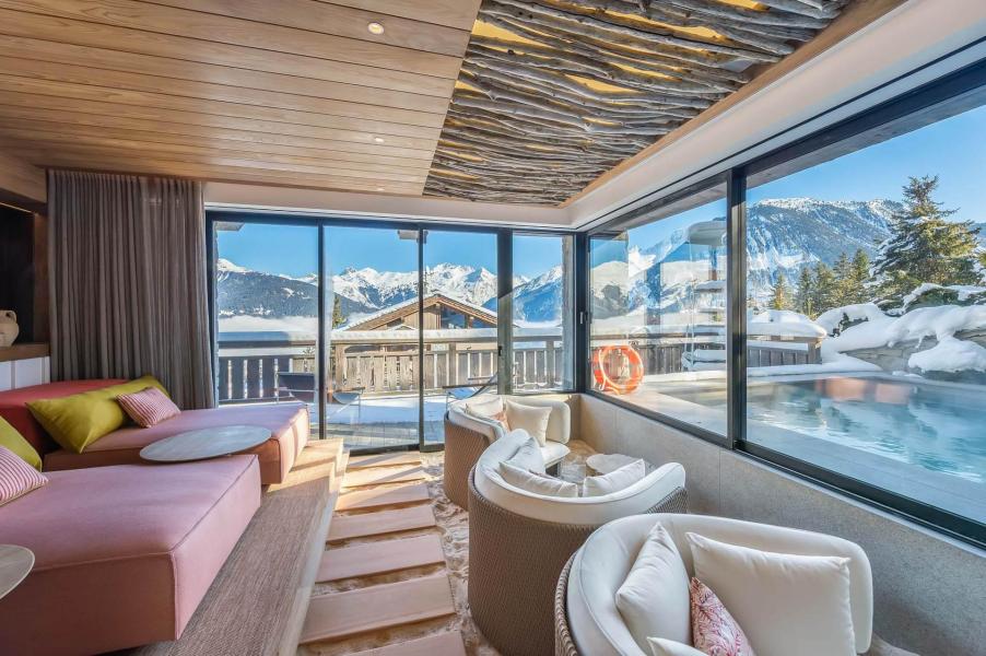 Ski verhuur Chalet 10 kamers 15 personen - Chalet Whitesand - Courchevel - Woonkamer