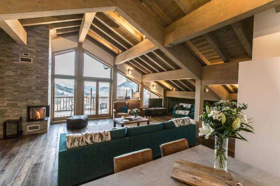 Rent in ski resort 5 room apartment 8 people (C15) - Keystone Lodge - Courchevel - Living room