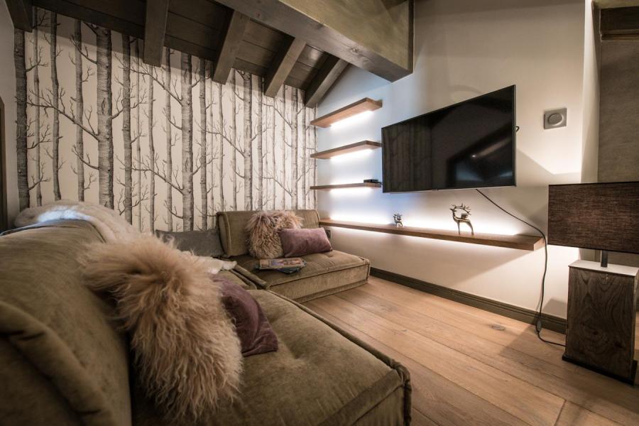 Skiverleih 5-Zimmer-Appartment für 9 Personen (C18) - Keystone Lodge - Courchevel - Wohnzimmer