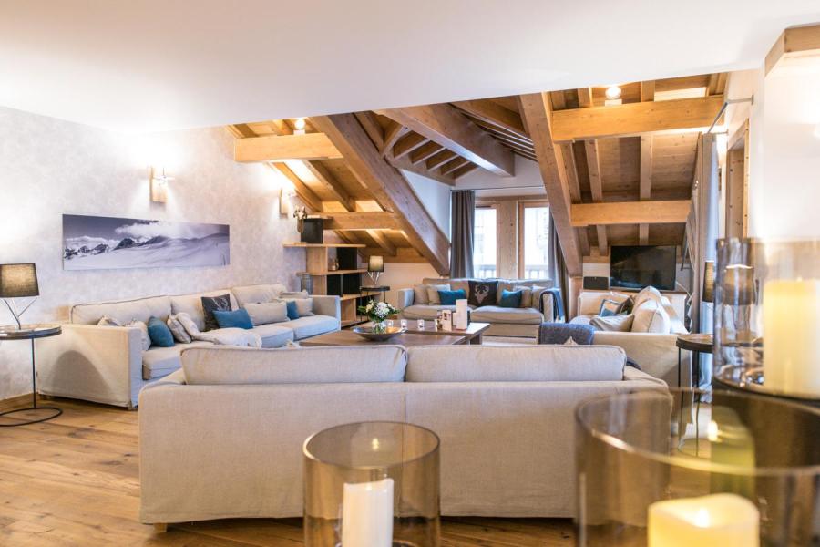 Skiverleih 7-Zimmer-Appartment für 12 Personen (C09) - Keystone Lodge - Courchevel - Wohnzimmer