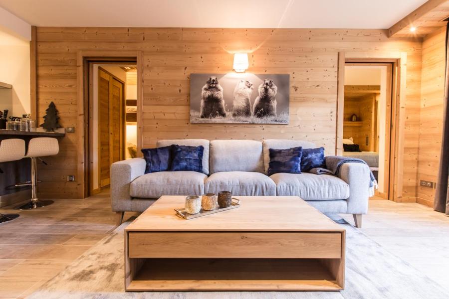 Ski verhuur Appartement 3 kabine kamers 4-6 personen (C03) - Keystone Lodge - Courchevel - Woonkamer