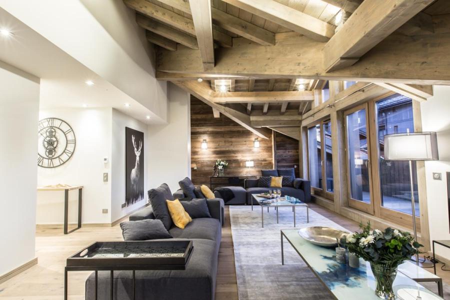 Ski verhuur Appartement 6 kamers 11 personen (C19) - Keystone Lodge - Courchevel - Woonkamer