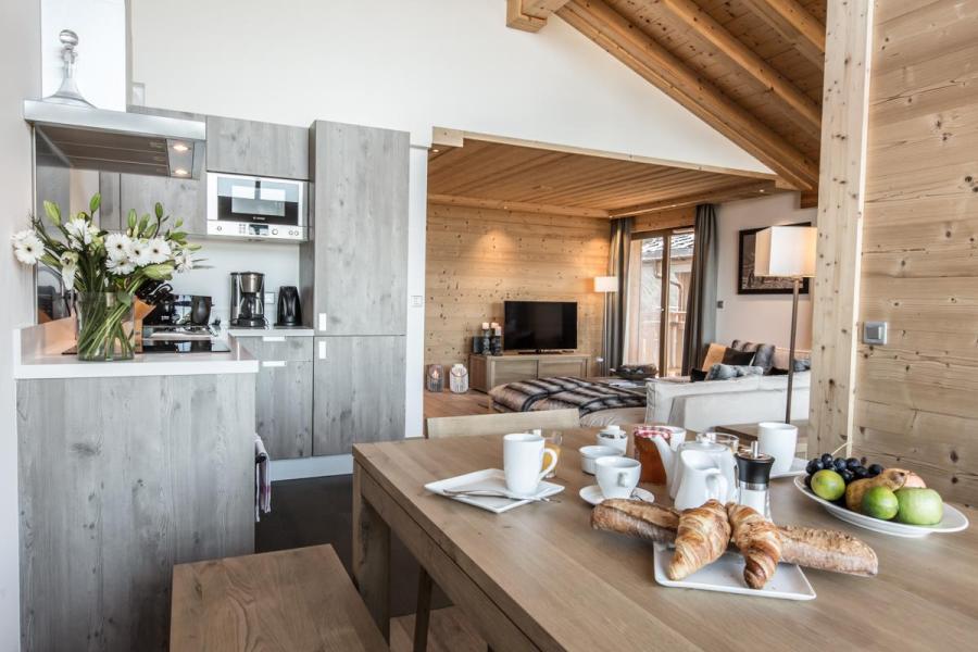 Rent in ski resort 4 room duplex apartment cabin 8 people (A32) - La Résidence Aspen Lodge - Courchevel - Kitchen