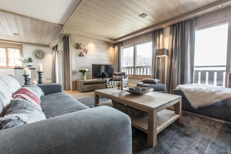 Skiverleih 4-Zimmer-Appartment für 6 Personen (B21-22) - La Résidence Aspen Lodge - Courchevel - Wohnzimmer