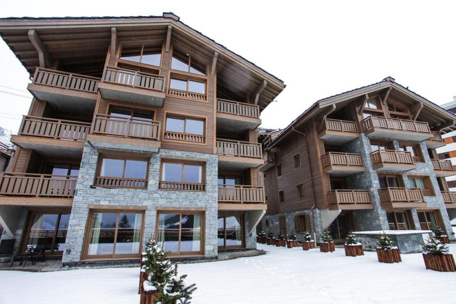 Rent in ski resort La Résidence Aspen Lodge - Courchevel - Winter outside