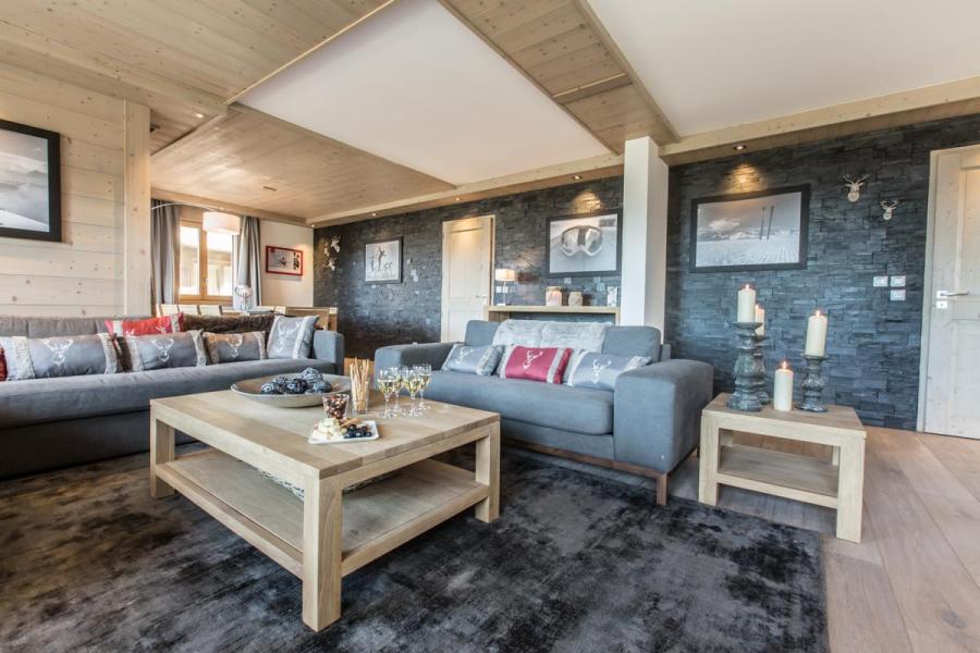 Ski verhuur Appartement 4 kamers 6 personen (B21-22) - La Résidence Aspen Lodge - Courchevel - Woonkamer