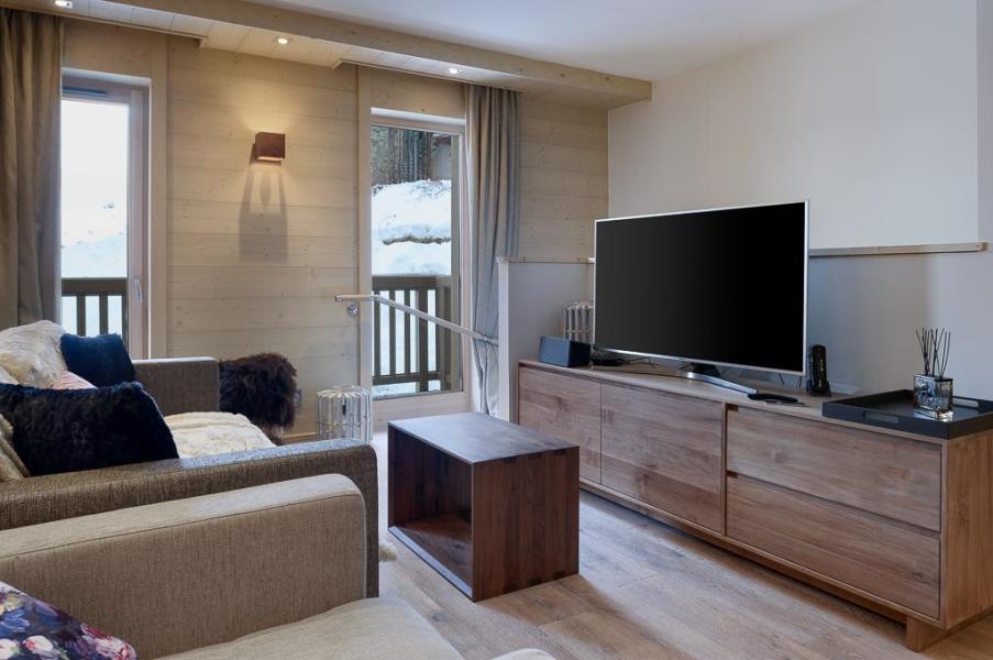 Rent in ski resort 2 room duplex apartment cabin 2-4 people (A10) - Le C - Courchevel - Living room