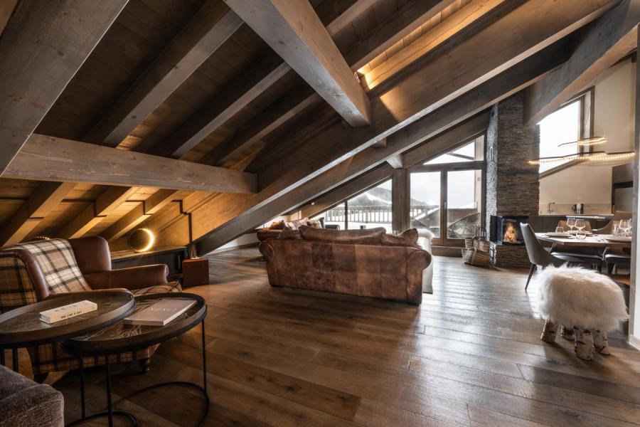 Skiverleih 5 Zimmer Maisonettewohnung für 8 Personen (Paragon) - Le C - Courchevel - Wohnzimmer