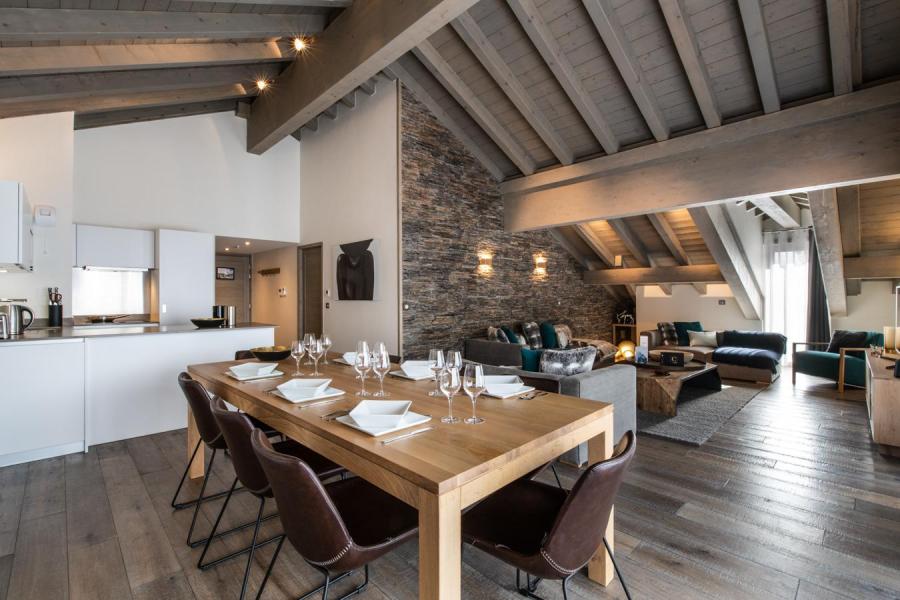 Ski verhuur Appartement 4 kamers 7 personen (A09) - Le C - Courchevel - Woonkamer