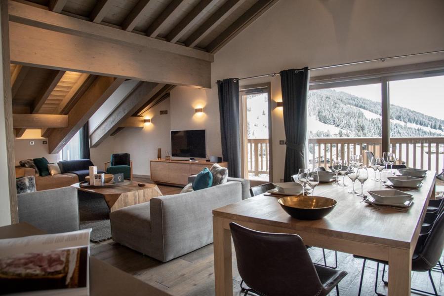 Ski verhuur Appartement 4 kamers 7 personen (A09) - Le C - Courchevel - Woonkamer