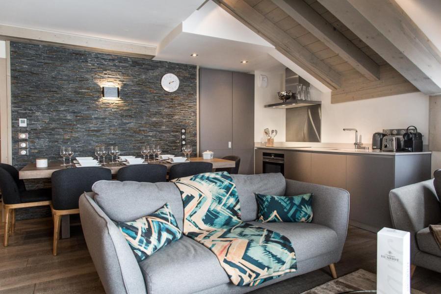 Ski verhuur Appartement 5 kabine kamers 8-10 personen (A06) - Le C - Courchevel - Woonkamer