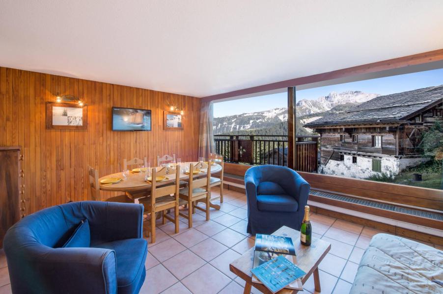 Ski verhuur Appartement 3 kamers 6 personen (400) - LE PRALONG - Courchevel - Woonkamer