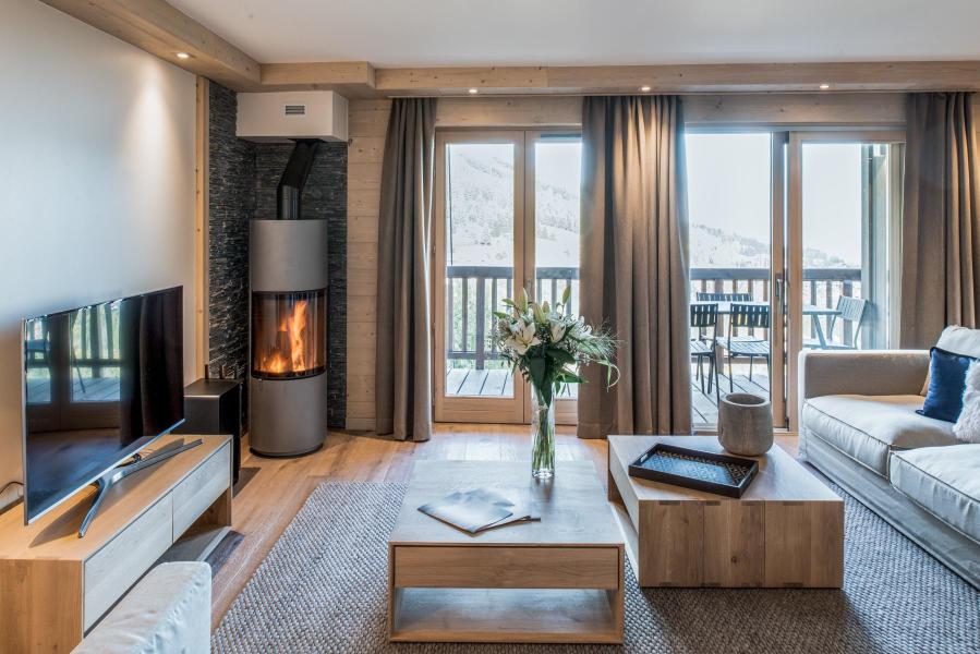 Skiverleih 4-Zimmer-Appartment für 6 Personen (D03) - Mammoth Lodge - Courchevel - Wohnzimmer