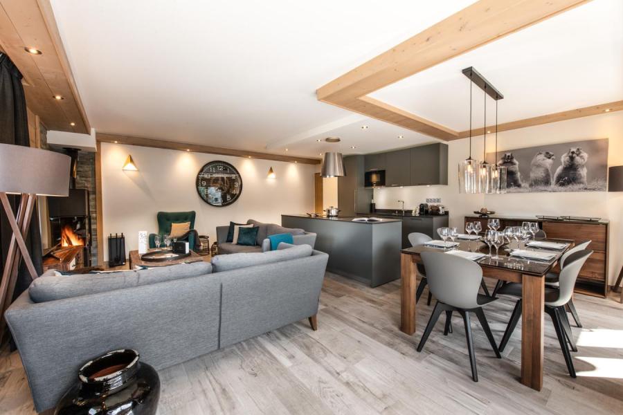 Skiverleih 4-Zimmer-Appartment für 6 Personen (D12) - Mammoth Lodge - Courchevel - Wohnzimmer