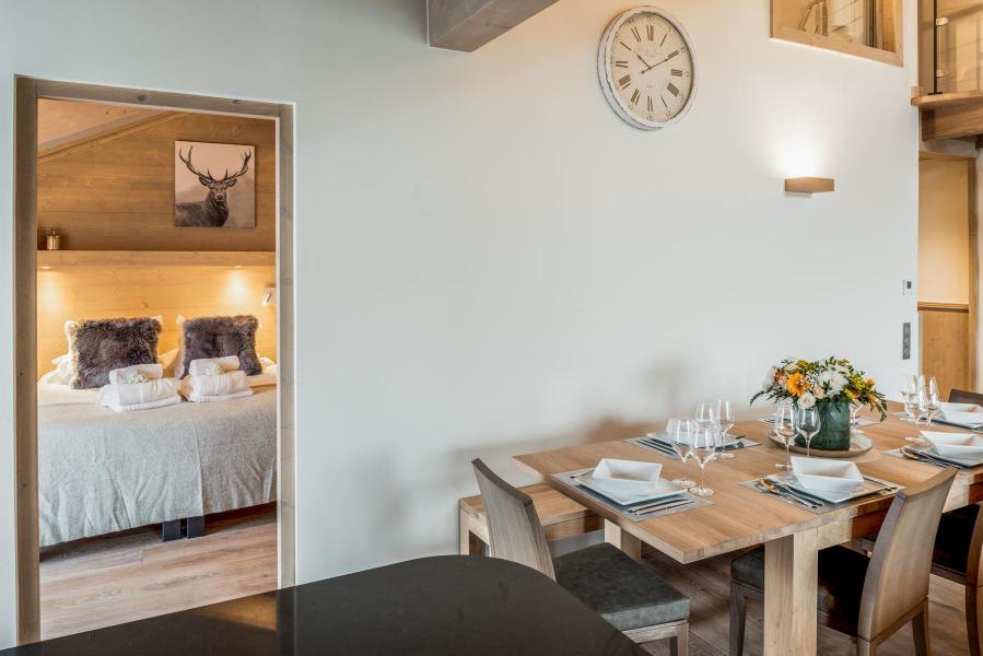 Skiverleih 5 Zimmer Maisonettewohnung für 8 Personen (D07) - Mammoth Lodge - Courchevel - Tisch