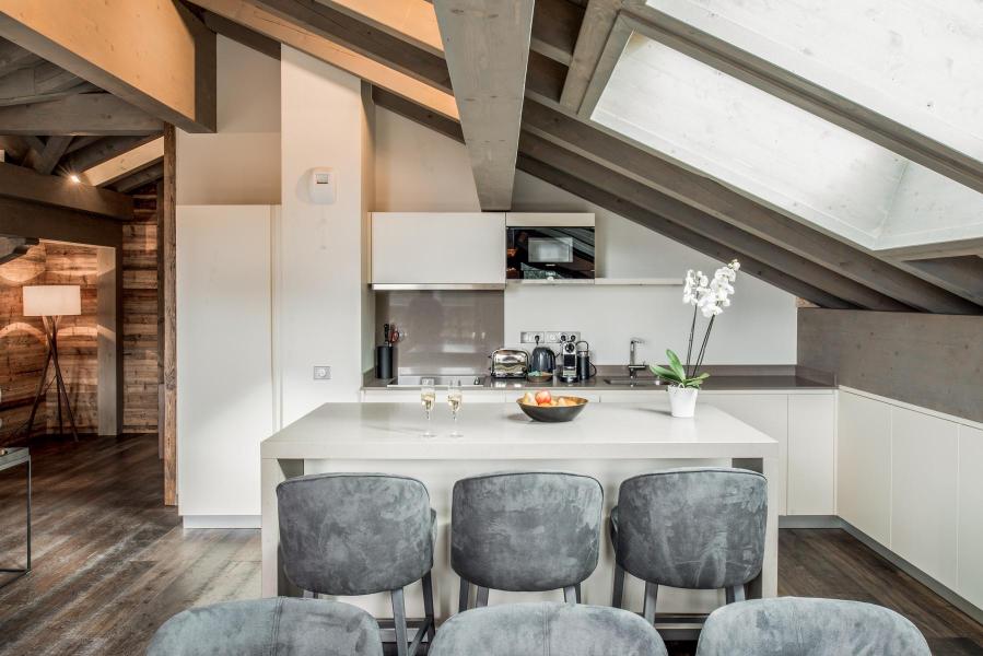 Skiverleih 5 Zimmer Maisonettewohnung für 9 Personen (D13) - Mammoth Lodge - Courchevel - Küche