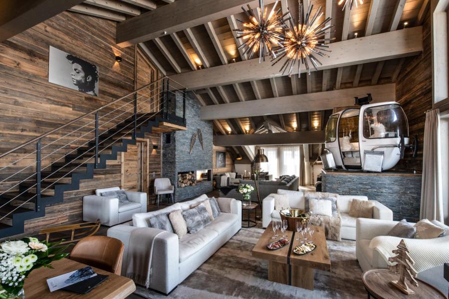 Аренда на лыжном курорте Апартаменты триплекс 8 комнат 14-16  чел. (D15) - Mammoth Lodge - Courchevel - Салон