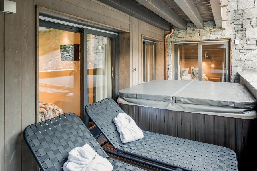 Alquiler al esquí Apartamento 5 piezas cabina para 8-10 personas (D02) - Mammoth Lodge - Courchevel - Terraza