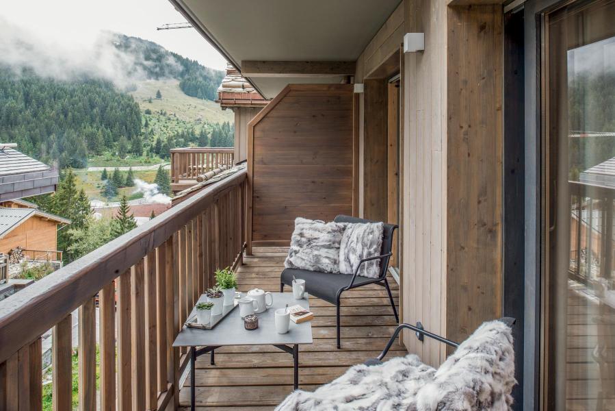 Ski verhuur Appartement 3 kabine kamers 4-6 personen (D09) - Mammoth Lodge - Courchevel - Balkon