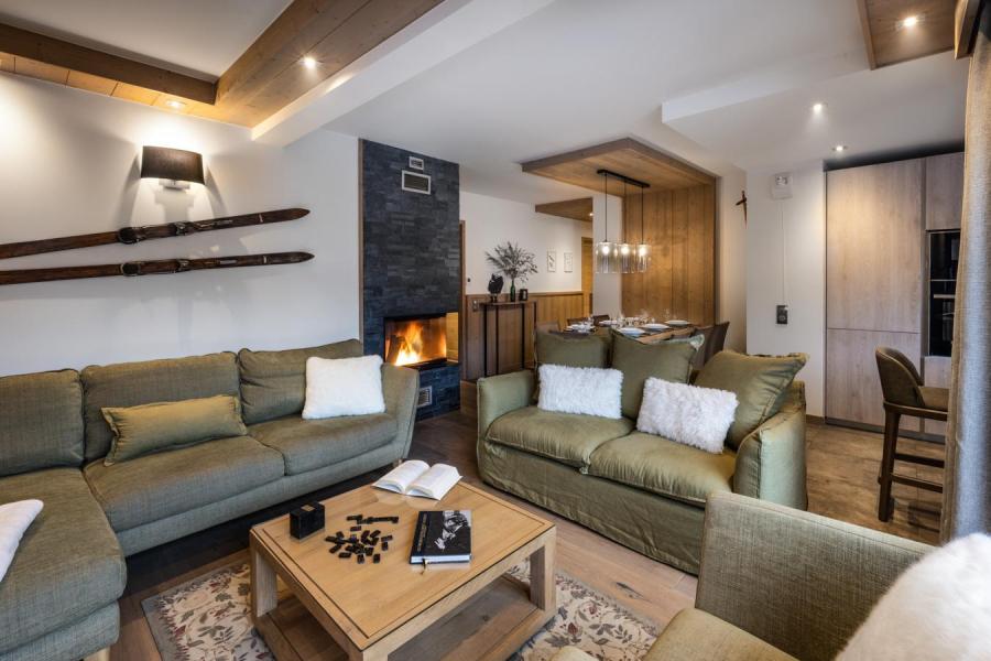 Ski verhuur Appartement 4 kamers 6 personen (D14) - Mammoth Lodge - Courchevel - Woonkamer