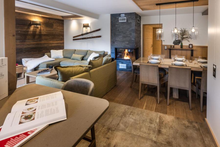 Ski verhuur Appartement 4 kamers 6 personen (D14) - Mammoth Lodge - Courchevel - Woonkamer