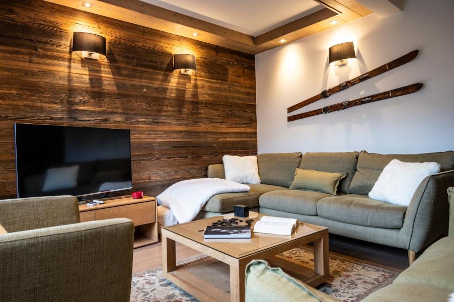 Ski verhuur Appartement 4 kamers 6 personen (D14) - Mammoth Lodge - Courchevel - Woonkamer