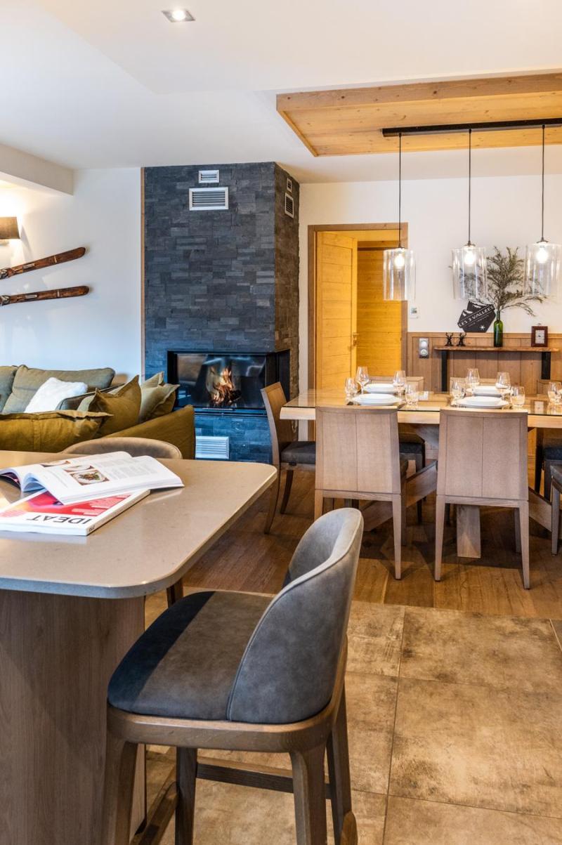 Ski verhuur Appartement 4 kamers 6 personen (D14) - Mammoth Lodge - Courchevel - Woonkamer