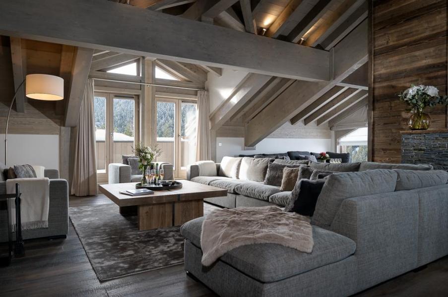 Skiverleih Triplex Wohnung 8 Zimmer 14-16 Personen (D15) - Mammoth Lodge - Courchevel - Wohnzimmer