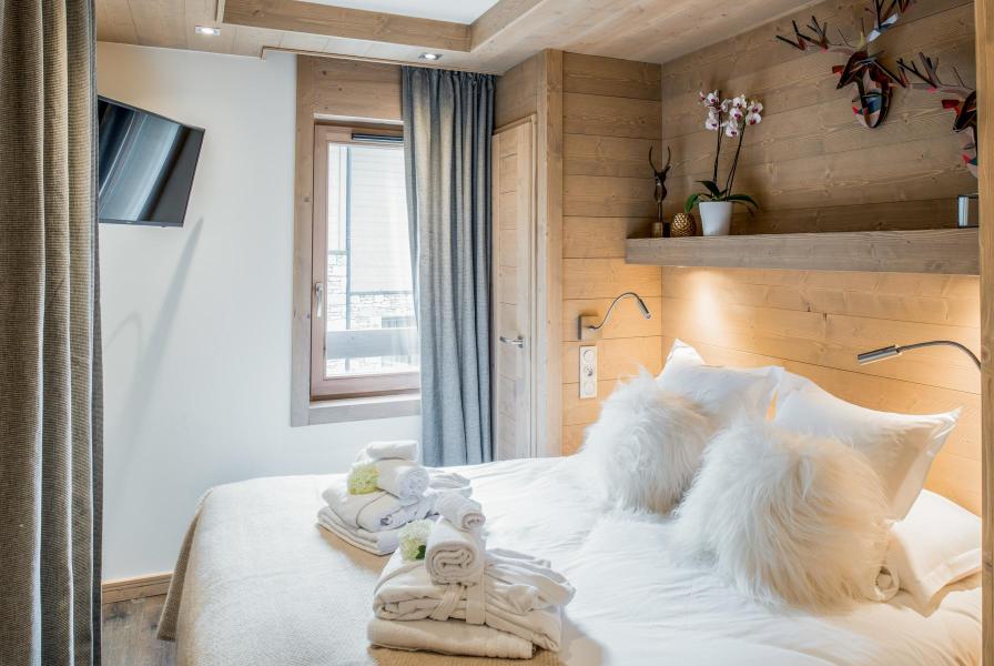 Skiverleih Wohnung 3 Zimmer Kabine 6-8 Personen (D11) - Mammoth Lodge - Courchevel - Schlafzimmer