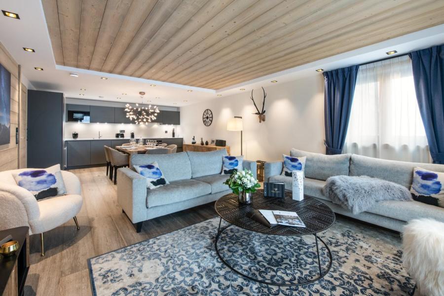 Skiverleih 4-Zimmer-Appartment für 6 Personen (Dablam) - Manali Lodge - Courchevel - Wohnzimmer